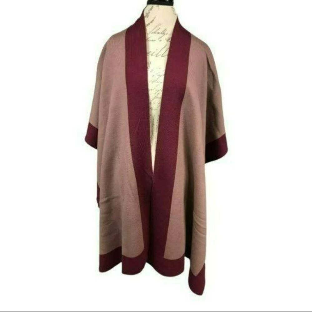 Lululemon Bundle Up Wool Shawl Wrap Colorblock Barbiecore Pink, New with Tag
